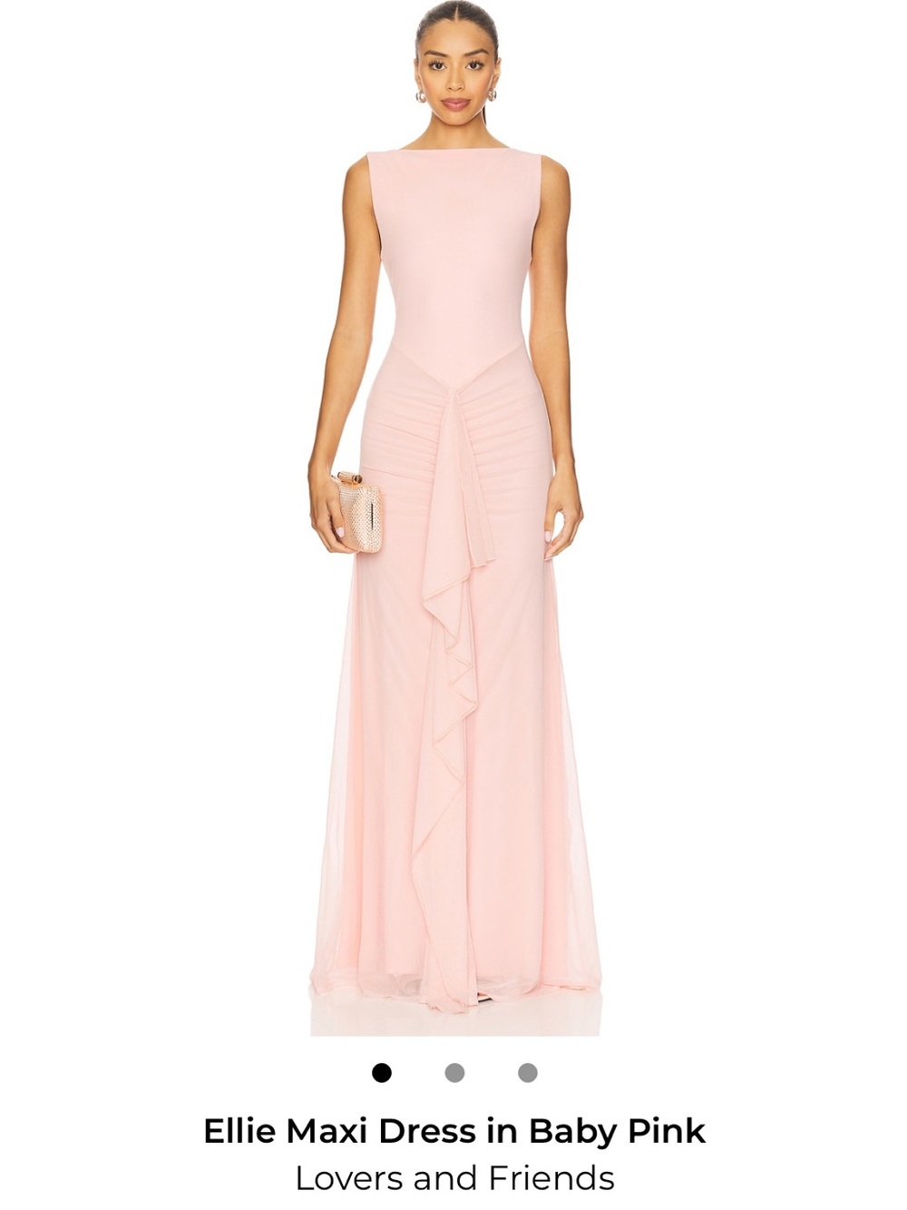 Lovers + Friends Ellie Maxi Dress in Soft Pink